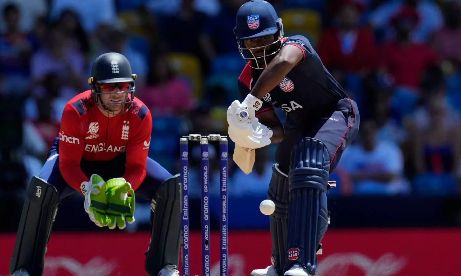 T20 World Cup: Jordan grabs hat-trick as England bowl out USA for 115