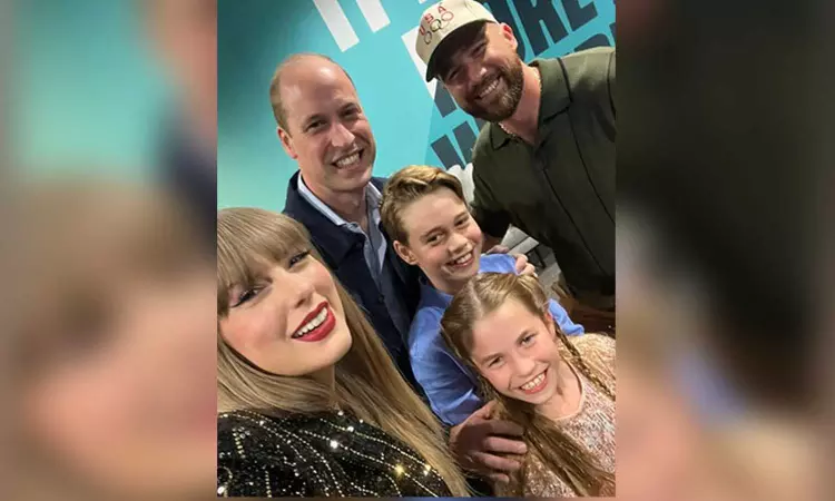 Taylor Swift drops selfie with Prince William, his kids after Eras Tour Wembley show Taylor Swift drops selfie with Prince William, his kids after Eras Tour Wembley show