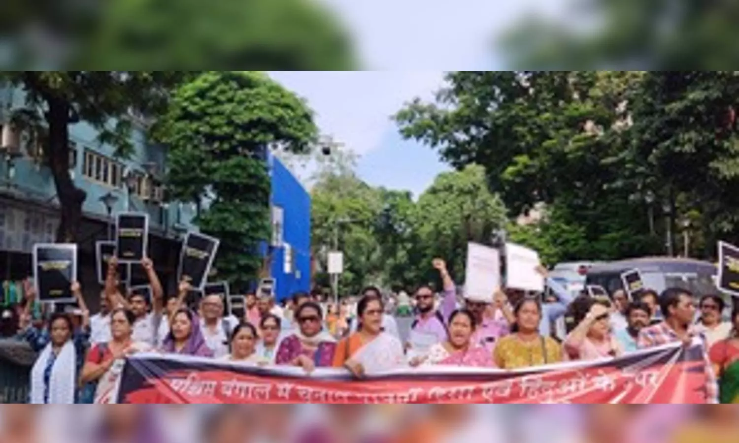 RSS affiliate stages protest rally in Kolkata against post-poll violence in Bengal