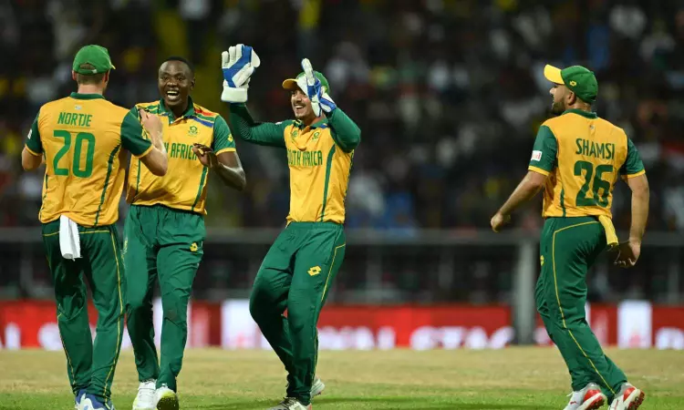 T20 World Cup 2024: South Africa lose openers in pursuit of 136 vs WI before rain halts play T20 World Cup 2024: South Africa lose openers in pursuit of 136 vs WI before rain halts play