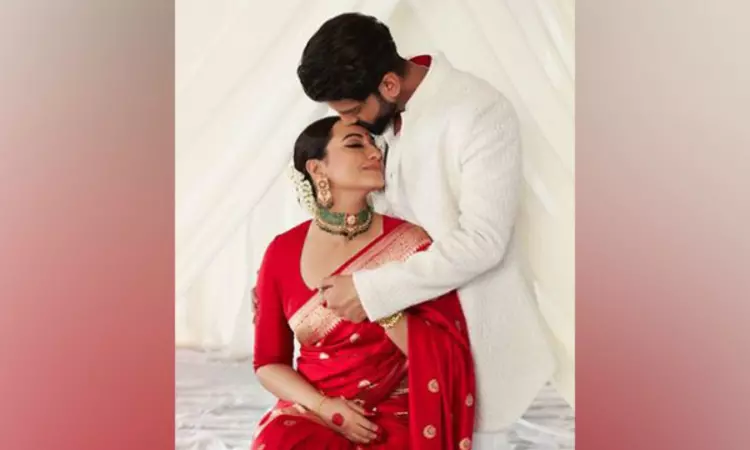 Sonakshi-Zaheers wedding reception photoshoot exudes love and joy