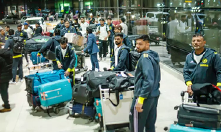 Shubman Gill-led Indian team touches down in Harare for T20Is against Zimbabwe Shubman Gill-led Indian team touches down in Harare for T20Is against Zimbabwe