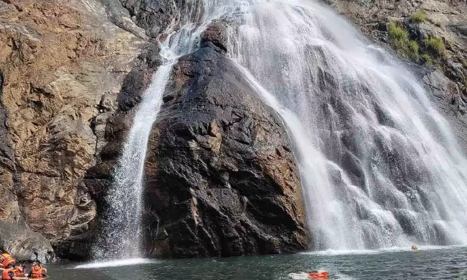 50 moved to safer place after 80 get stuck at Goa waterfall; operation underway to rescue the rest