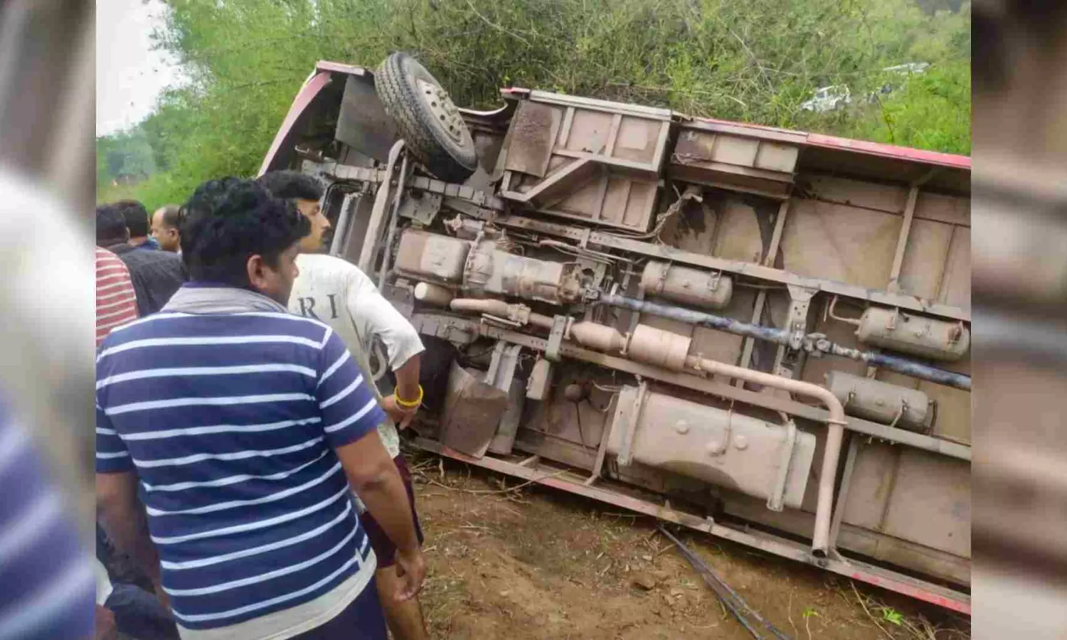 Overloaded bus overturns near Haryanas Pinjore, 50 injured