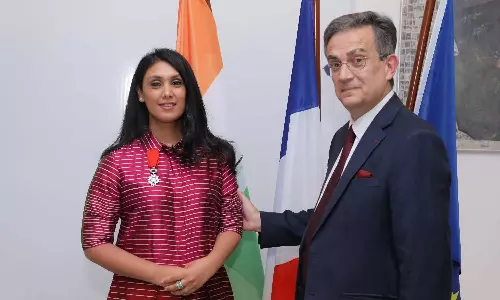 Roshni Nadar Malhotra conferred Chevalier de la Légion d’Honneur by France