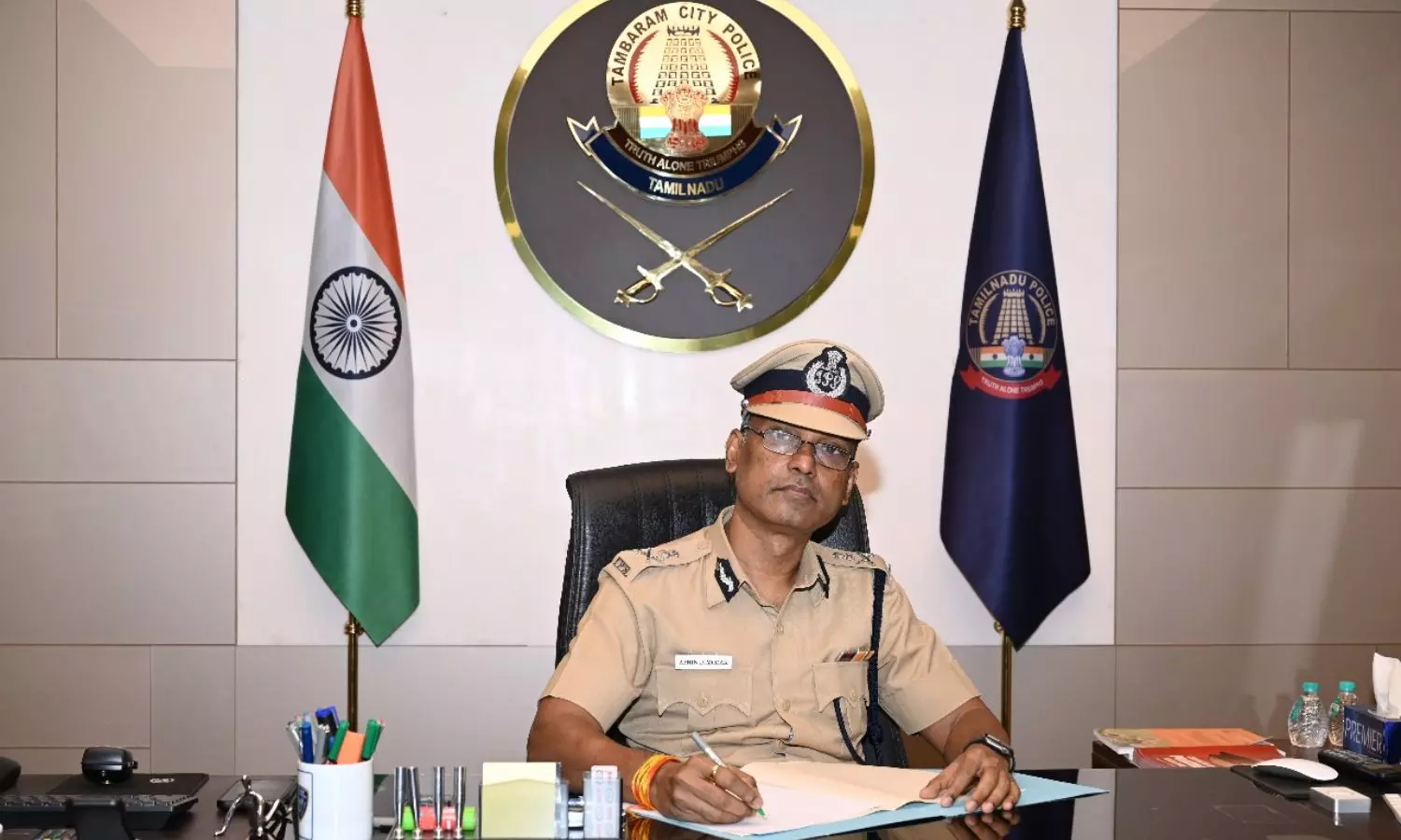 Abin Dinesh Modak takes charge as Tambaram Police Commissioner