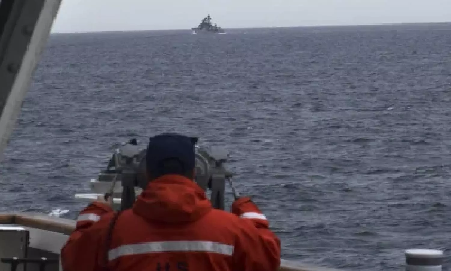 US Coast Guard patrol spots Chinese naval ships off Alaska island