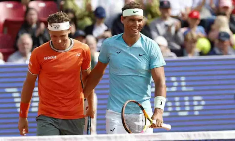 Tennis: Rafael Nadal races to doubles win alongside Ruud in Bastad return Tennis: Rafael Nadal races to doubles win alongside Ruud in Bastad return
