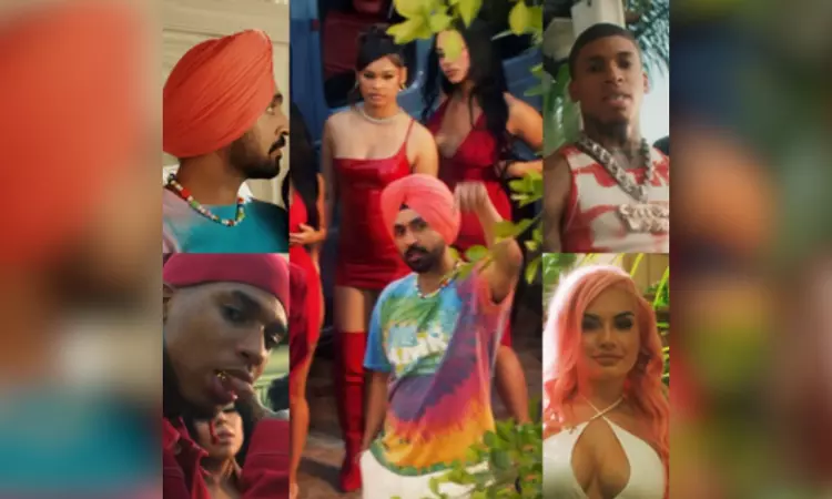 Diljit Dosanjh teases fans with his new track, collabs with the American rapper NLE Choppa Diljit Dosanjh teases fans with his new track, collabs with the American rapper NLE Choppa