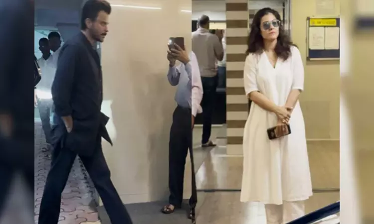Anil Kapoor, Kajol pay condolence visit to Farah Khan after her mother Menaka Iranis demise