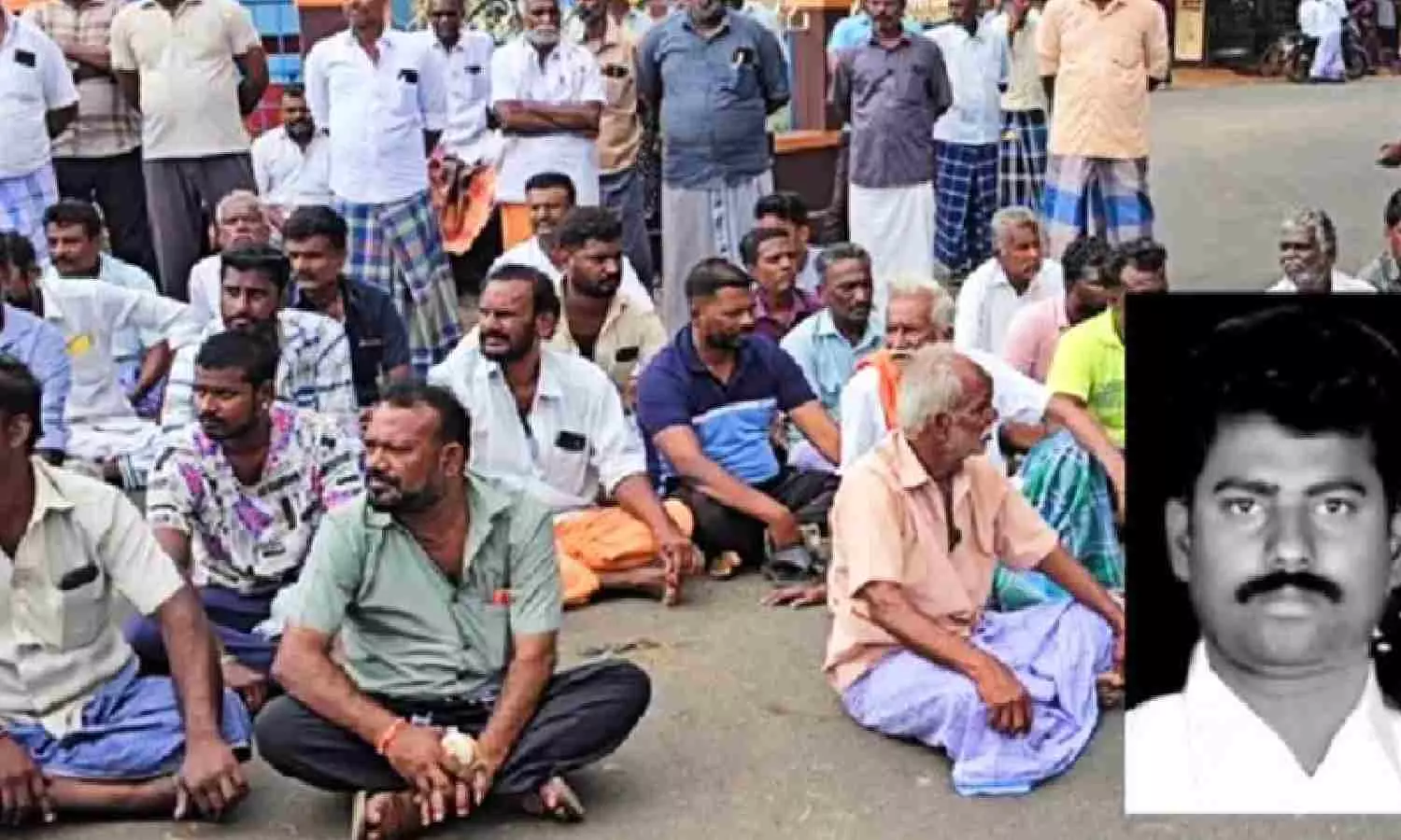 BJP functionary hacked to death in Sivaganga, party cadres stage protest BJP functionary hacked to death in Sivaganga, party cadres stage protest