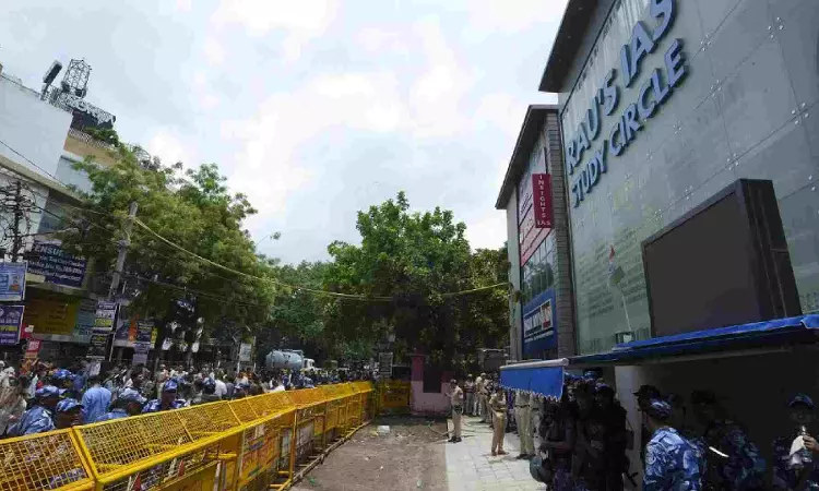 Coaching centre deaths: No biometric lock system in basement, say students Coaching centre deaths: No biometric lock system in basement, say students