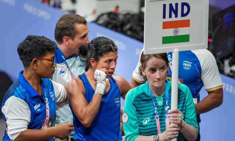 Nikhat Zareens Olympic campaign ends with shocking loss to Chinas Yu Nikhat Zareens Olympic campaign ends with shocking loss to Chinas Yu