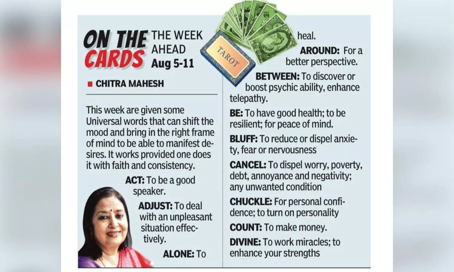 Tarot: On the Cards
