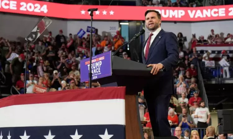 Trump, Vance return to Georgia days after a Harris event in same arena Trump, Vance return to Georgia days after a Harris event in same arena