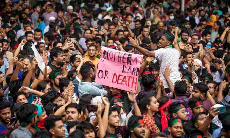 Bangladesh protesters plan Long March to Dhaka after nearly 100 killed in anti-govt demonstrations