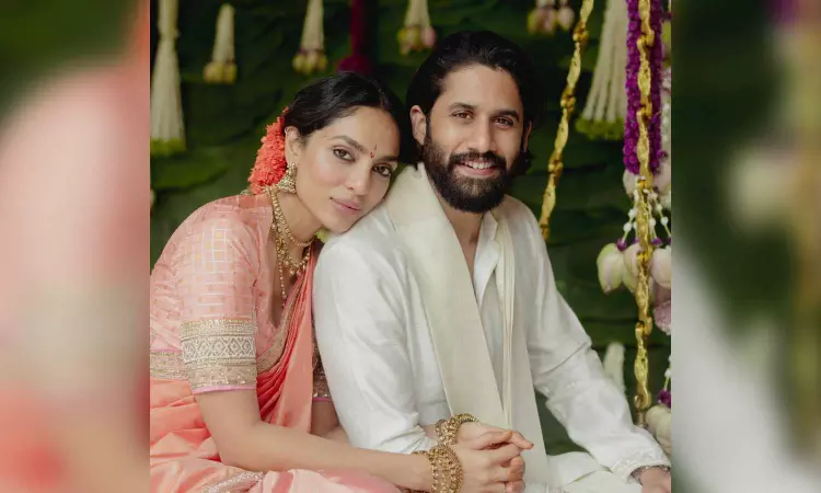 Nagarjuna confirms engagement of Naga Chaitanya to Sobhita Dhulipala, shares pictures of the couple Nagarjuna confirms engagement of Naga Chaitanya to Sobhita Dhulipala, shares pictures of the couple