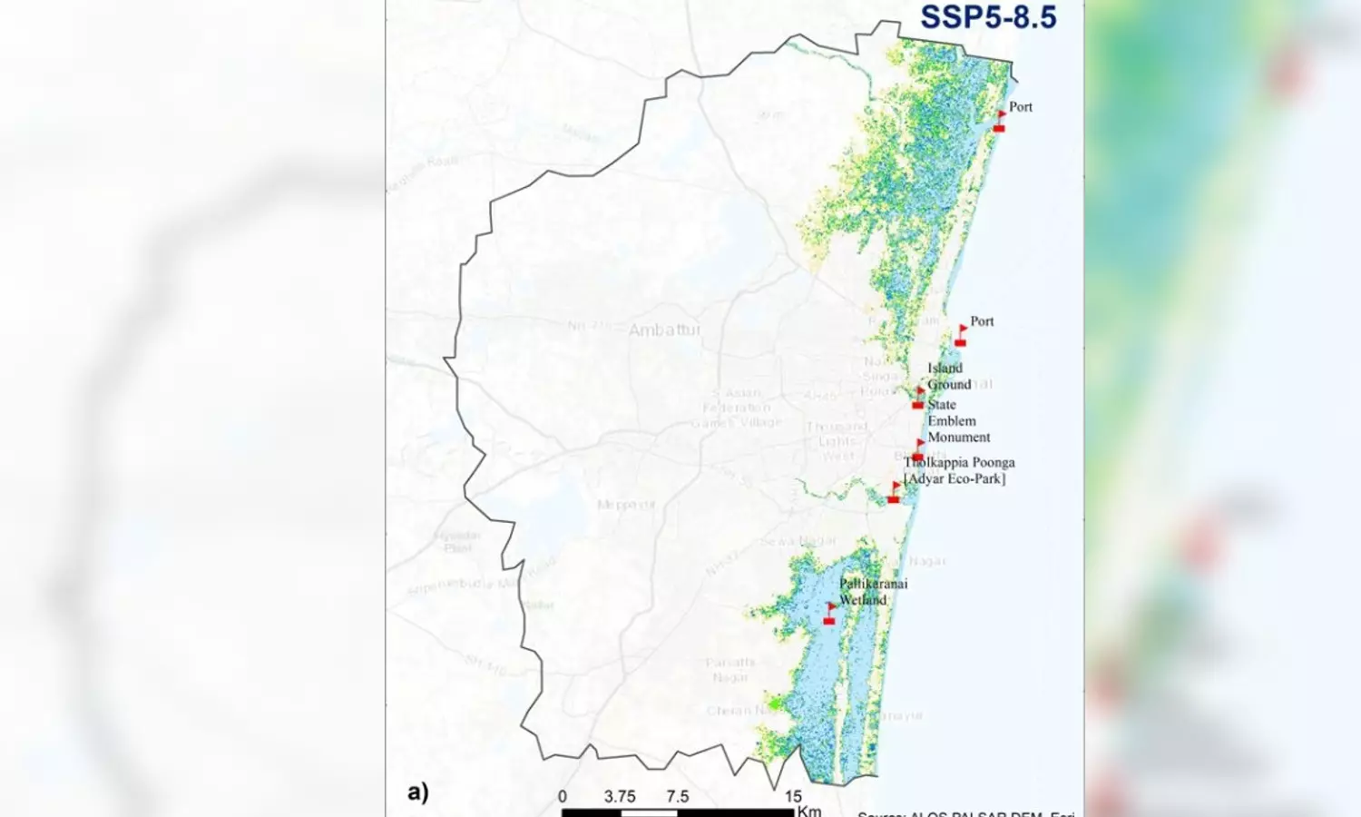 Rising sea set to swallow Chennais Island Ground, Pallikaranai marshland