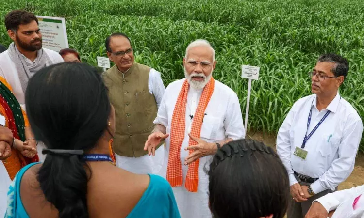 PM Modi releases climate-resilient seed varieties to increase productivity, farmers income