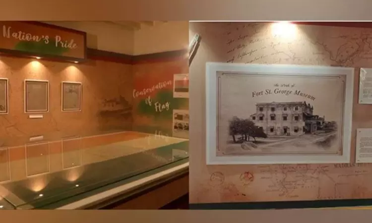 Chennai: Tricolour flag hoisted in 1947 at Fort St George preserved for public view Chennai: Tricolour flag hoisted in 1947 at Fort St George preserved for public view