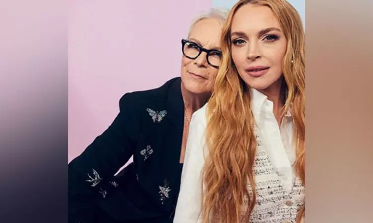 Jamie Lee Curtis says she is feeling especially grateful to her Freakier Friday co-star Lindsay Lohan