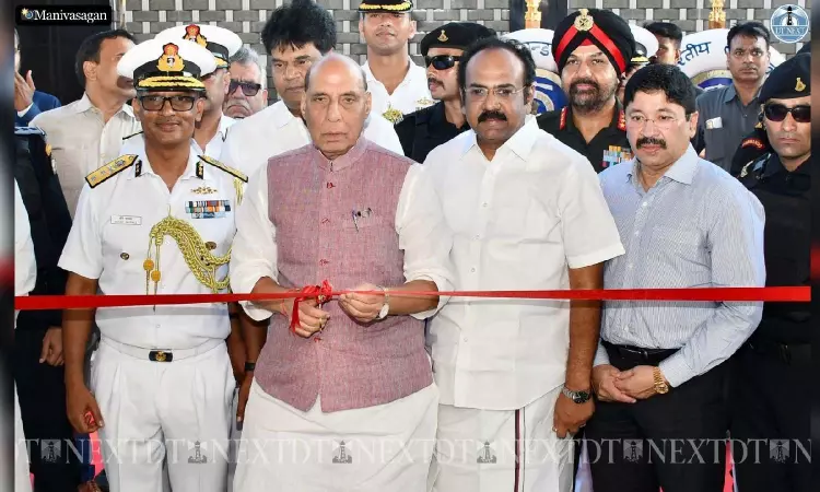 Rajnath Singh inaugurates new Coast Guard facilities in Tamil Nadu, Puducherry Rajnath Singh inaugurates new Coast Guard facilities in Tamil Nadu, Puducherry