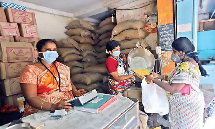 Ensure all items at ration shops are given on same day: AIDWA Ensure all items at ration shops are given on same day: AIDWA