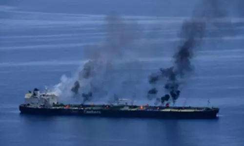 Oil spill detected from Greek-flagged tanker targeted by Houthis in Red Sea