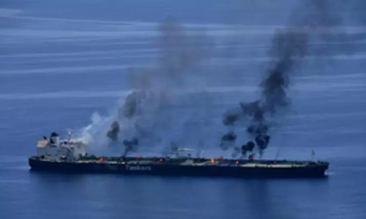 Oil spill detected from Greek-flagged tanker targeted by Houthis in Red Sea