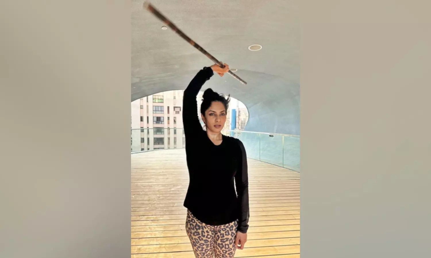 Sriya Reddy practices Kalaripayattu for Pawan Kalyan-starrer OG Sriya Reddy practices Kalaripayattu for Pawan Kalyan-starrer OG
