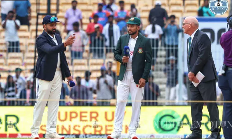 Chennai Test: Bangladesh win toss; opt to bowl first against India Chennai Test: Bangladesh win toss; opt to bowl first against India