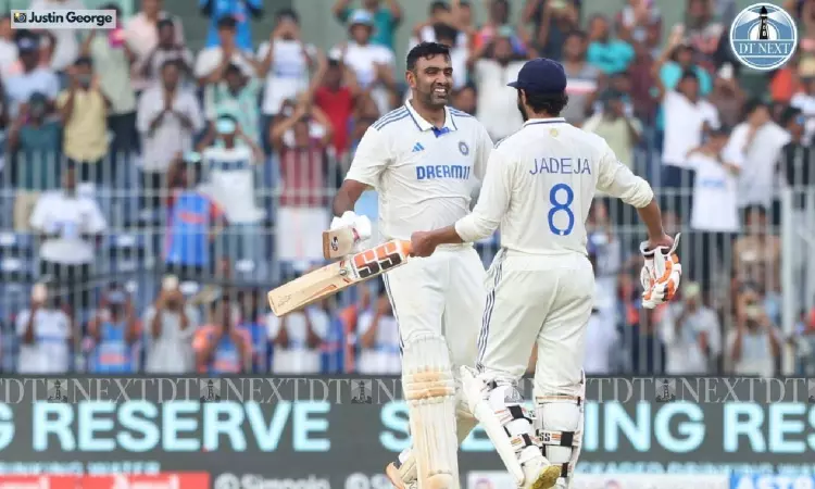 Ashwin, Jadeja power India to 339/6 at stumps on Day 1 Ashwin, Jadeja power India to 339/6 at stumps on Day 1