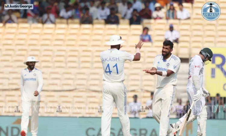 1st Test: Bumrah picks four as India bowl out Bangladesh for 149; take 227-run lead 1st Test: Bumrah picks four as India bowl out Bangladesh for 149; take 227-run lead