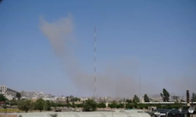 Syrian air defences intercept targets over Mediterranean Syrian air defences intercept targets over Mediterranean