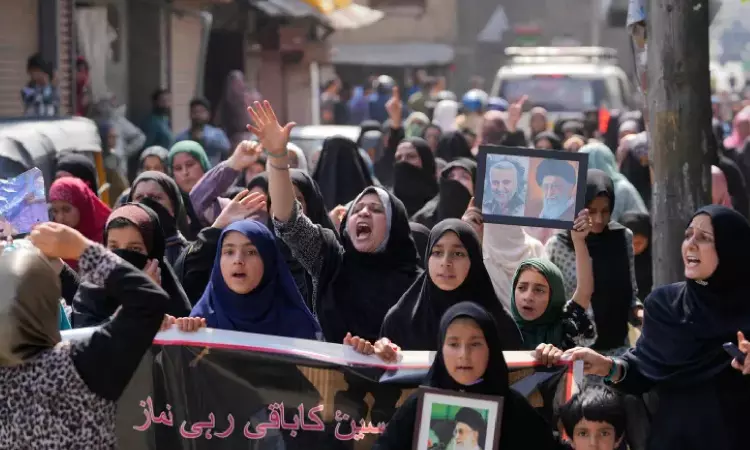 Anti-Israel protests in Kashmir against Hezbollah leaders killing