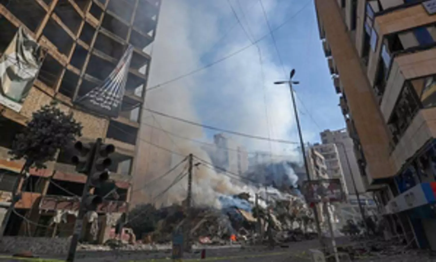 Israeli airstrike hits Hezbollah media office in Beiruts southern suburbs