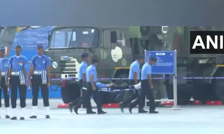 TN: IAF jawan faints during Air Force anniversary event, days after Chennai Air Show deaths