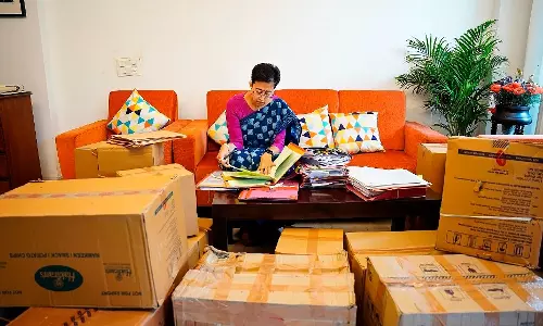 New drama: BJP on AAP sharing pics of Delhi CM Atishi working amid empty cartons New drama: BJP on AAP sharing pics of Delhi CM Atishi working amid empty cartons