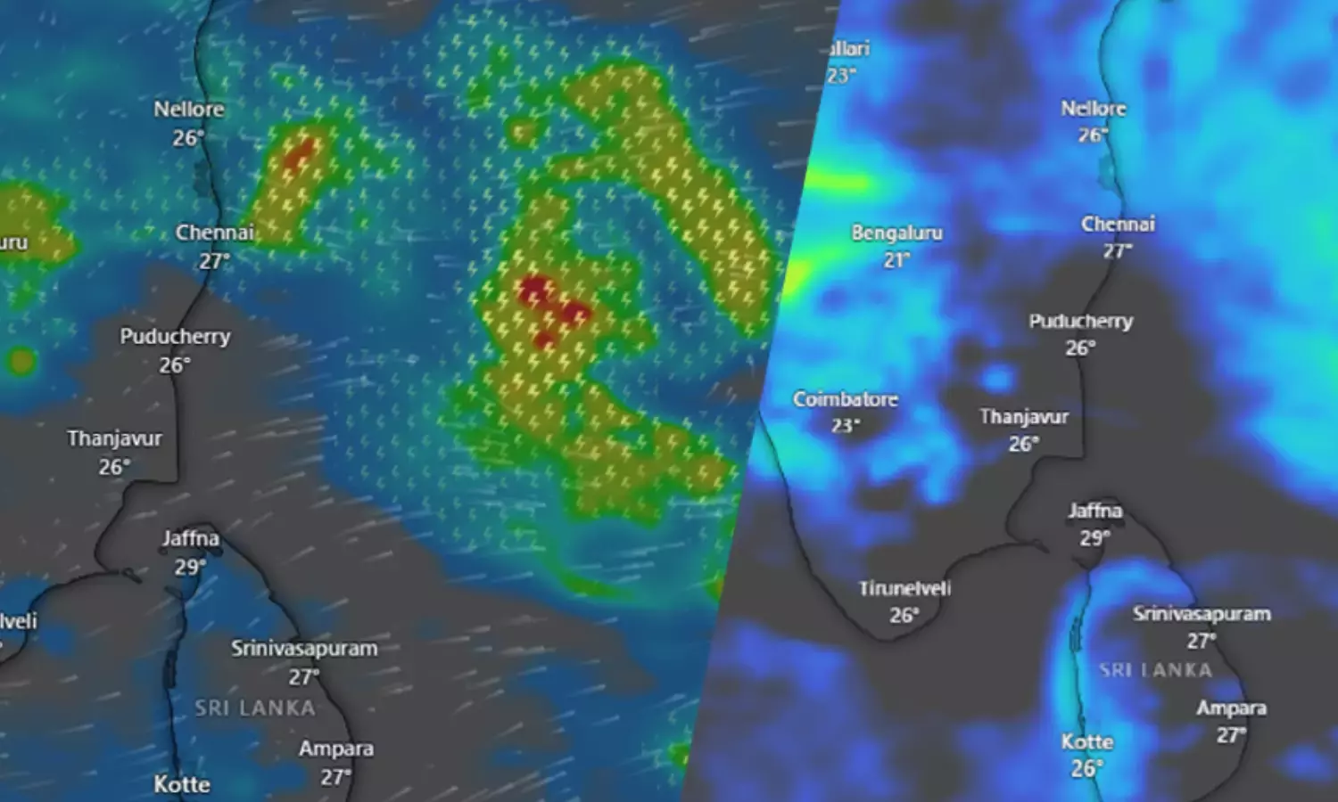 Low-pressure area in Bay of Bengal intensifies