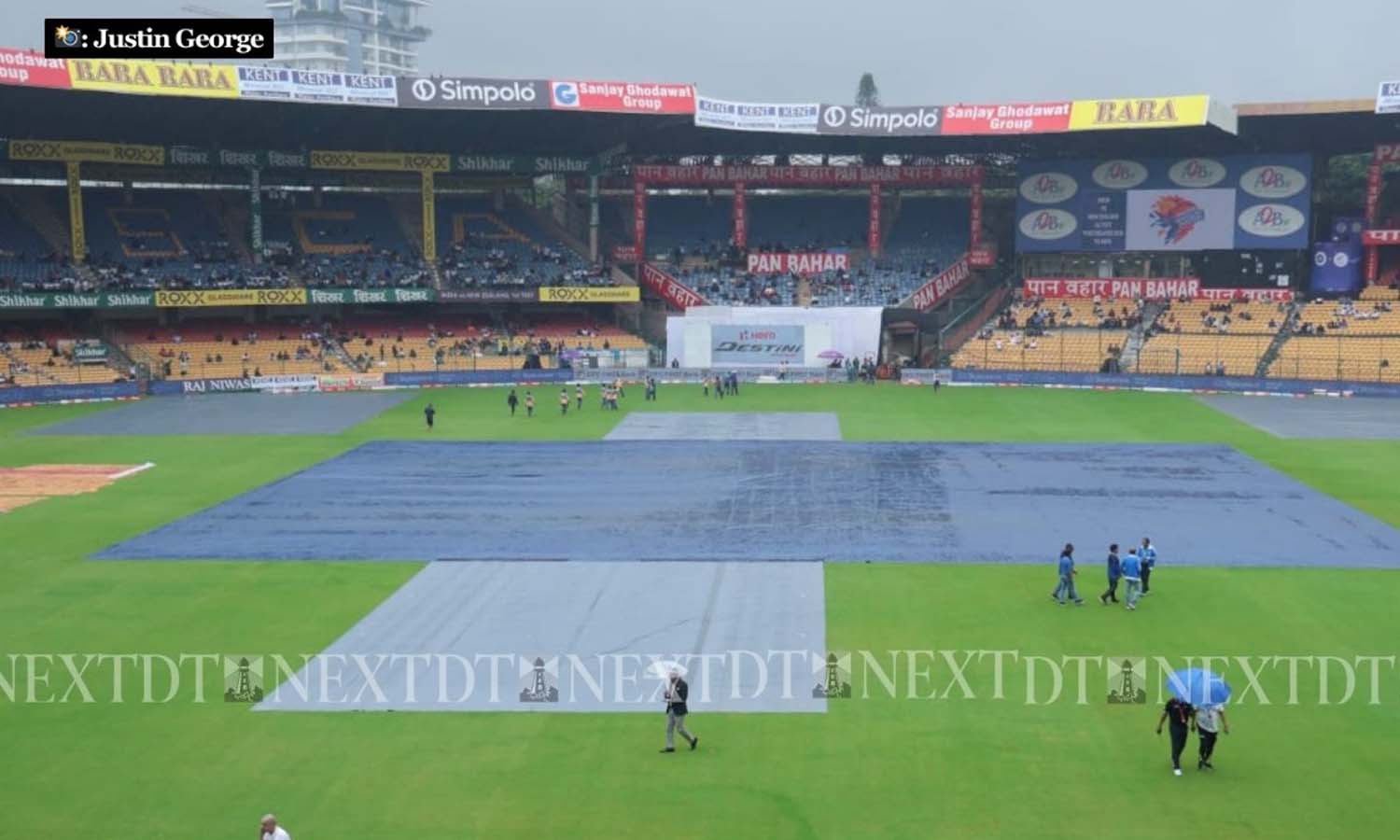 India vs New Zealand Day 1: Drizzles dampen series-opener in Bengaluru
