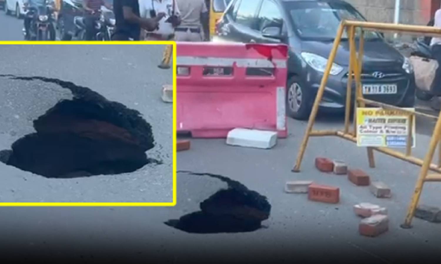 Chennai’s Greams road caves in; causes traffic congestion