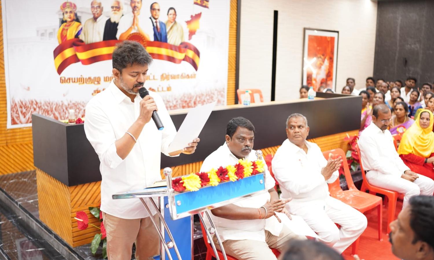 Vijay-led TVK sharpens attack on BJP, DMK with stinging resolutions at party meet