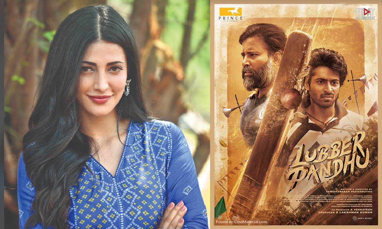 Shruti Haasan shares her love for Lubber Pandhu