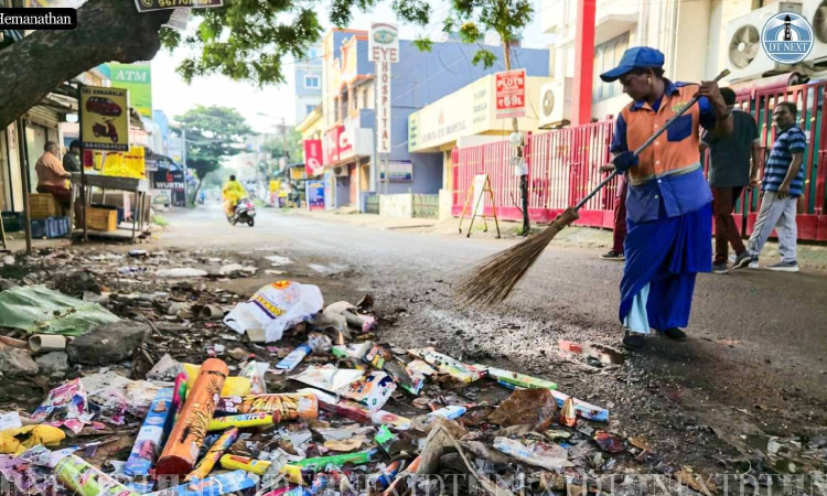 406 metric tonnes of firecracker waste cleared post Deepavali: Chennai Corporation