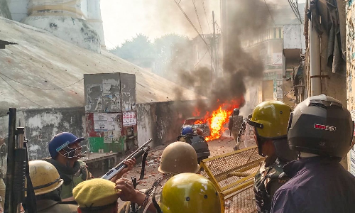 UP: Violence erupts during protest over Sambhal mosque survey; 3 killed, 20 cops among injured