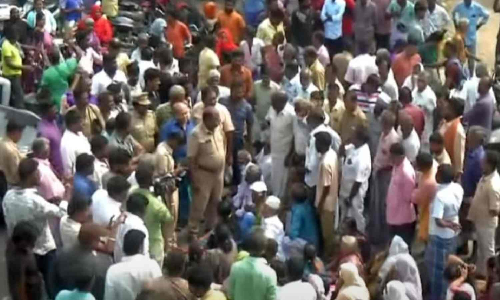 Public protest over relief funds disrupts traffic on Villupuram-Chennai NH