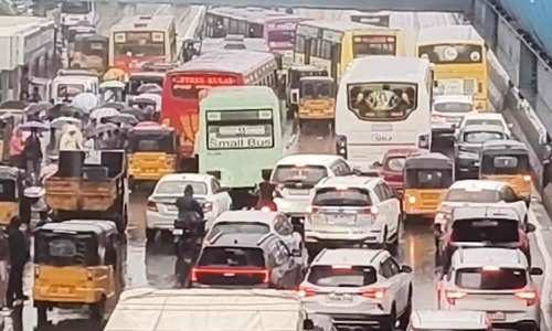 Second sinkhole in two weeks disrupts traffic on Karukku main road