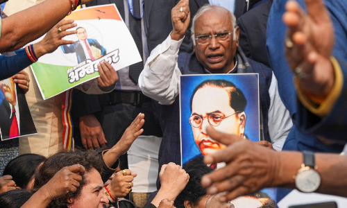 Kharge says BJP MPs pushed him in Parliament premises