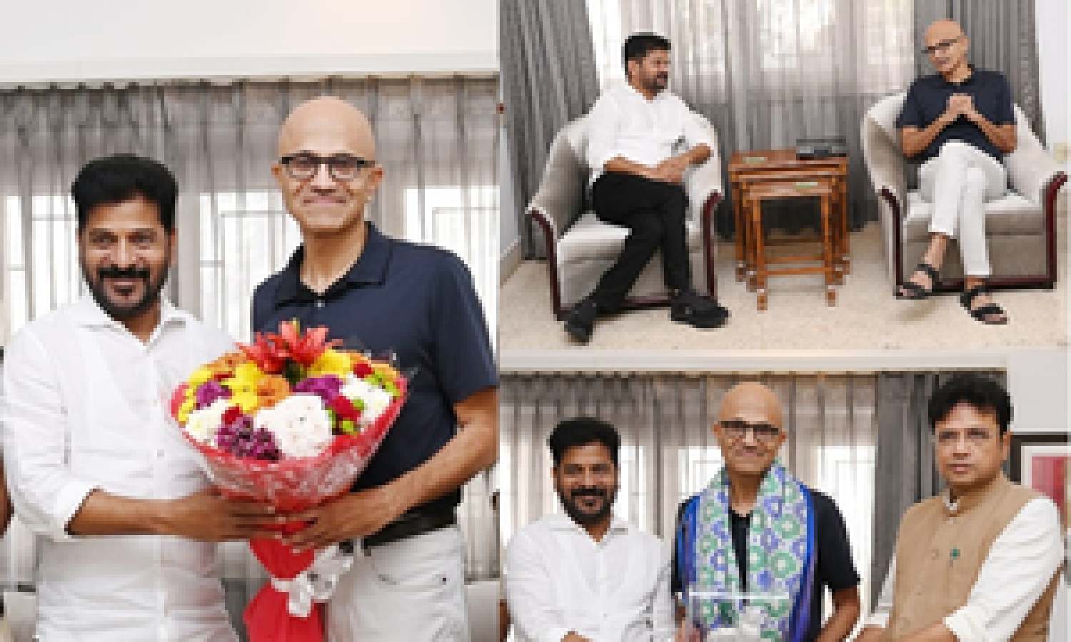 Microsoft committed to partner with Telangana in its initiatives: Satya Nadella