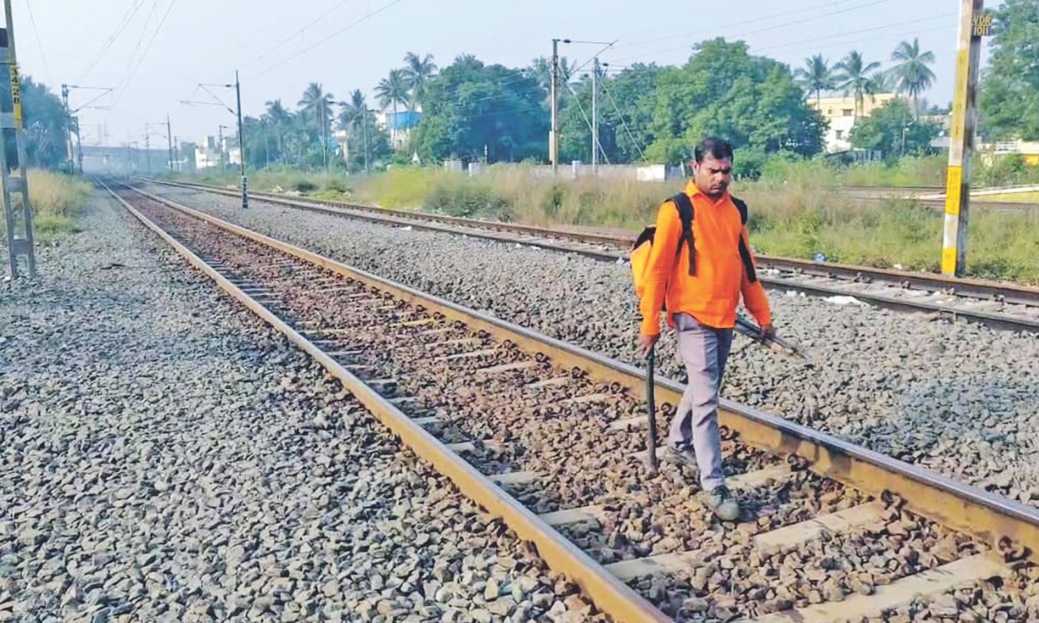 Fish plate in engine, narrow escape for Kollam Express passengers Fish plate in engine, narrow escape for Kollam Express passengers